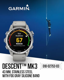 Wearable4U Garmin Descent Mk3 & Mk3i Titanium Dive Computer Mk3 Stainless Steel