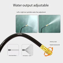 JDQTPOET Brass Mist Nozzle Tee with Built-in Hose, 360 Degree Rotation Adjustable, Garden Watering System Mist Parts and Accessories Atomizing Nozzle + 8mm tee Belt 100pc