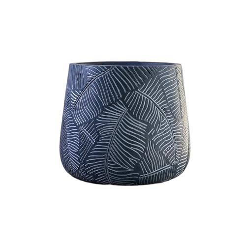 WOAITIANTIAN Flower Pots Indoor Living Room Plant Potplanter Floor-to-Ceiling Large Flower Pot for Home(Blue)
