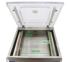 TECHTONGDA Vacuum Seal Machine Stainless Steel Single Chamber 16inch Multicolor