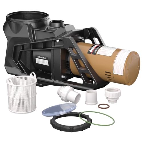 AQUOWARD 1.5 HP Swimming Pool Pump, 6,500 GPH High Flow, 59 ft. Max Head