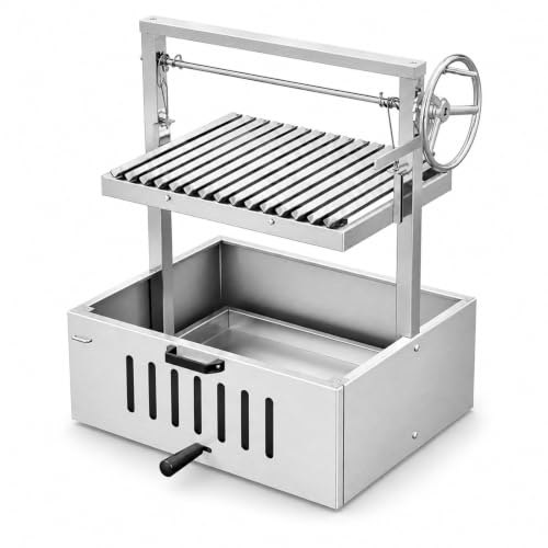 Santa Maria Grill, Argentine BBQ, Adjustable V-Grate, Hand Crank