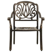 HGPOTUY 5 Piece Cast Aluminum Bistro Set Bronze