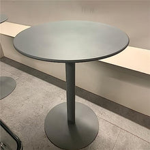 Fodalob Round Bar Table, Indoor Outdoor Restaurant Pub End Side Table, Metal Cocktail Bistro Table, Coffee Table for Living Room, Balcony, Patio, More Color (Color : Black, Size : Dia 70cm(27.5"))