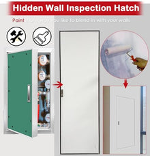 LZMZMQ 24 30 36 48 60 80 Inch Tall Access Wall Panel for Drywall, Paintable Access Hatch for Plasterboard Walls, Fire Inspection Door Plumbing Maintenance Panel Kit, Recessed(36inx62in/914mmx1575mm)