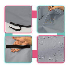 Hot Tub Cover/Spa Cover 18 Oz Waterproof - 100% Weather Resistant Outdoor Square Spa Cover with Elastic for Snug Fit (14" H x 96" W x 96" D, Grey)