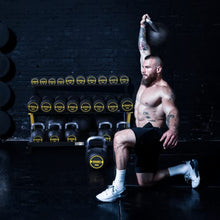 ToughFit 195LBS PU Coated Kettlebell Set - Rust-proof Handles & Flat Bottoms