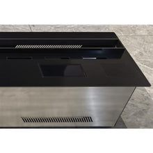 Fireplace 128-color Adjustable Mist Fireplace, Ultra-thin Steam 3D Simulated Flame Decoration, with Remote Control and Panel Control Fireplace 3D Fireplaces ( Color : Brushed stainless steel , Size :