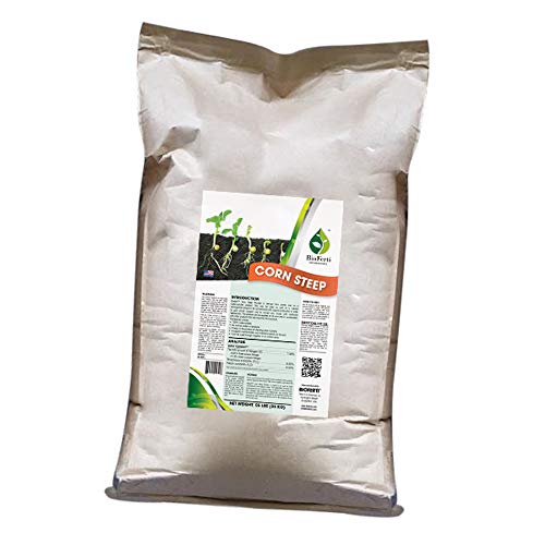 MicrobeBio Corn Steep Liquor Powder Fertilizer 100% Organic NPK 7-8-8 55-lb Bag