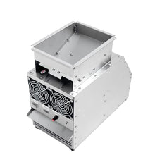 McbeAn Bird Feed Blown Shell Splitter, Electric Stainless Steel Grain Separator, Adjustable Speed Fan, 60-80 Kg/Hour, Small Chaff Blowing Machine, for Millet, Miscellaneous Grains, Melon Seeds