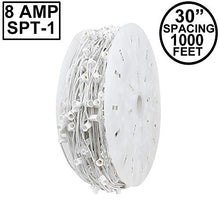 Novelty Lights 1,000 Feet C9, E17 Socketed Light Spool, White Bulk Reel