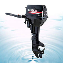 DUYIWAA 12HP 2-Stroke Heavy Duty Outboard Motor Engine for Fishing Boats
