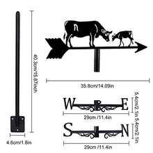 Weathervane for Roof Mount Weather Vane Farm Outdoor Farm Scene Garden Stake Wind Direction Indicator with Anti-Rust Coating (Style 5) (Style 1)