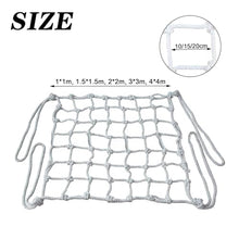 Nylon Flat Webbing Net - Heavy Duty Lifting Sling Net, Cargo Hanging Net, Truck/Trailer/Cargo Net, Heavy Duty Rigging Strap For Lifting And Towing, Carrying Capacity 0.3-3.5T(4 X 4M/Mesh 15cm/Load 2.5