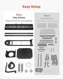 VEVOR Snow Plow Kit 60 in Universal Plow Attachment 3 Mount Options Black