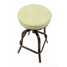 Modern Home Set of 4 Neptune Rotating Adjustable Height Cast Aluminum Outdoor Chair/Bar Stool Copper