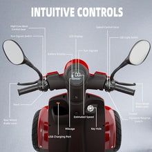 LAGTOM Electric Golf Cart & Mobility Scooter 1000W Candy Apple Red