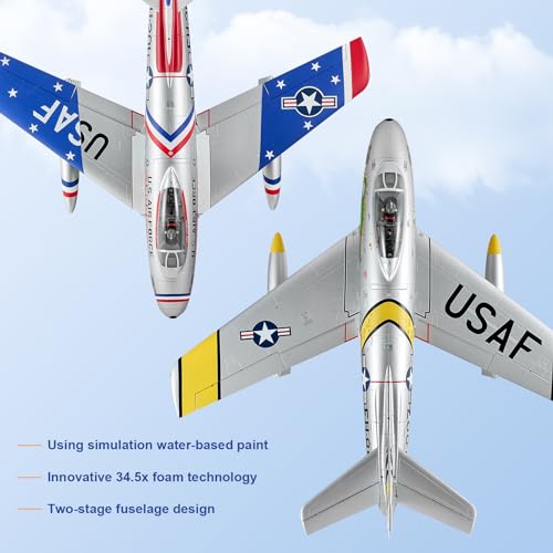 Fms RC Planes F-86 The Huff 6CH 80mm PNP Silver