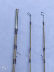 Zhu Tonkin Bamboo Fly Rod 7'6" #4 2 Piece with 2 Tips Yellow