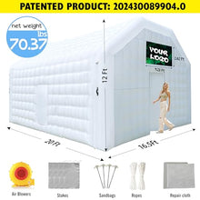 WARSUN Inflatable Night Club Party Tent 20x16.5x12Ft White