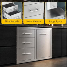 Outdoor Kitchen Drawer 29'' x 20'' x 21'' - Weatherproof Stainless Steel