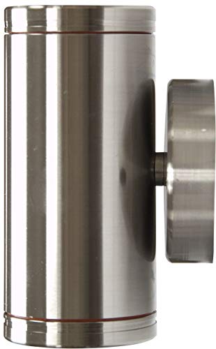 Dabmar Lighting LV65-SS Solid Brass Up and Down Light, 2-20W 12V, Stainless Steel Finish