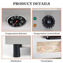 12 Electric/Propane Gas Outdoor Pizza Oven, Portable Appliance for all Outdoor Kitchens, with Temperature Detector & Visual Glass,220V