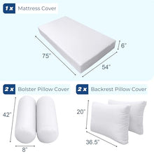 Prolinemax S2 Full Size Pipe Trim Outdoor Daybed Cushion Cover Set AD104