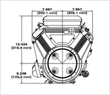 Briggs and Stratton 386777-0011-G1 Vanguard Series, Twin Cylinder, 4-Cycle Gas Engine