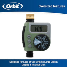 8-Pack Orbit One Outlet Single-Dial Hose Faucet Timer - Easy Programmable - for Garden Watering System - LCD Hose Timer with Adjustable Watering Schedule - 62056