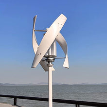 Mdxtog Wind Turbine Generator Kit, 1500W Vertical Helix Wind Power Generator with Controller, 24V/48V 3 Blade Industrial Free Energy Generator, Nature Power System for Marine RV Home