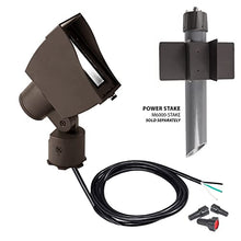 WAC Landscape Lighting, Wall Wash Light LED 12V with Adjustable Beam Angle and Integral Brightness Control 3000K in Bronze