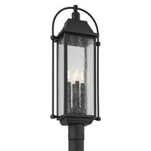 Kichler Harbor Row 4-Light Outdoor Post Light Textured Black