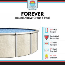 Lake Effect Pools 'Forever' 12 ft x 24 ft Oval Above Ground Swimming Pool