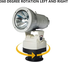 LED Spotlight - W/Remote Control Search Light 360 Degree LED Rotating Remote Control Work Light with Magnetic Base, for Boat Home Security Protection Emergency Lighting Farm Field Garden(70w,12v)