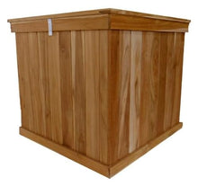 Diamond Tropical Hardwoods Cube Tree Teak Planter Boxes, 24" x 24" x 24"