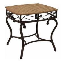 Home Square Patio Side Table in Honey Pecan Finish - Set of 2