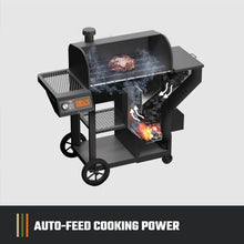 Oklahoma Joe's Tahoma 900 Auto-Feed Charcoal Smoker and Grill w/Wi-Fi with 900 sq. in. Cooking Area in Black