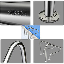 MSHOSAC Stainless Steel Pool Handrail for Inground Pool, Safety Handrails, Swimming Pool Stair Rail with Grip Cover, 4ft
