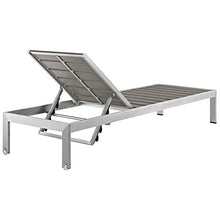America Luxury - Outdoor Modern Contemporary Urban Patio Three Piece Chaise Lounge Chair Set Grey