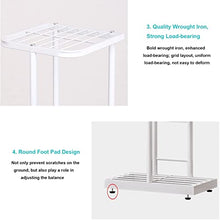 ZOCWJK Plant Stand Outdoor - Flower Stand Indoor, American Style Iron Art Flower Pot Stand, Floor-Standing Storage Rack, for Garden/Corner/Balcony/Living Room Display Shelf, 6,