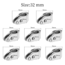8PCS 316 Stainless Steel Boat Jaw Slide Bimini Top Fitting 22mm 25mm 30mm 32mm Hardware Accessories(32mm x 8)