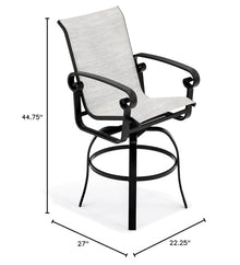 Winston Palazzo Sling Swivel Bar Stool
