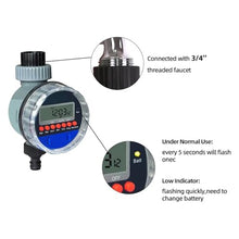 Automatic irrigation timers for outdoor watering in garden systems
