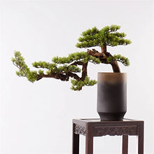 CLoxks Artificial Bonsai 24Inch Artificial Bonsai Welcoming Pine Tree, Simulation Potted Plant Decorative Bonsai with Ceramic Pots, Office, Shop Decorative Gifts for Home Office