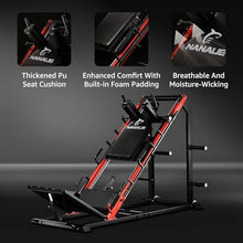 NANAUE Leg Press Hack Squat Machine Commercial Grade Black
