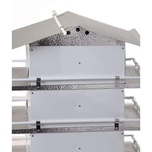 Birds Choice PMW3 Watersedge Purple Martin House 3 Floor/6 Room, Bird House, Medium, White/Grey