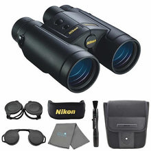 Nikon LaserForce 10x42 Rangefinder Binoculars Bundle with Lens Pen, Case, Cleaning Cloth Black