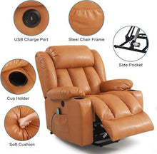 UOPYNE Extra Large Power Lift Recliner Chair for Elderly with Massage Heat