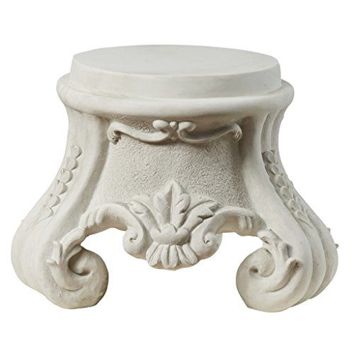 Design Toscano KY0631 Rococo Sculptural Plinth,Faux Stone Finish